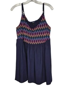 Torrid smocked babydoll cami tank top spaghetti strap Torrid Size 2